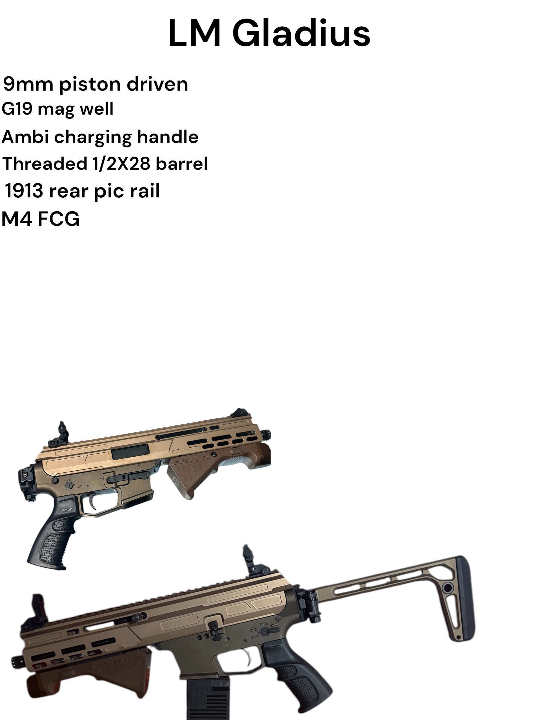 Customized black tactical firearm with advanced optics