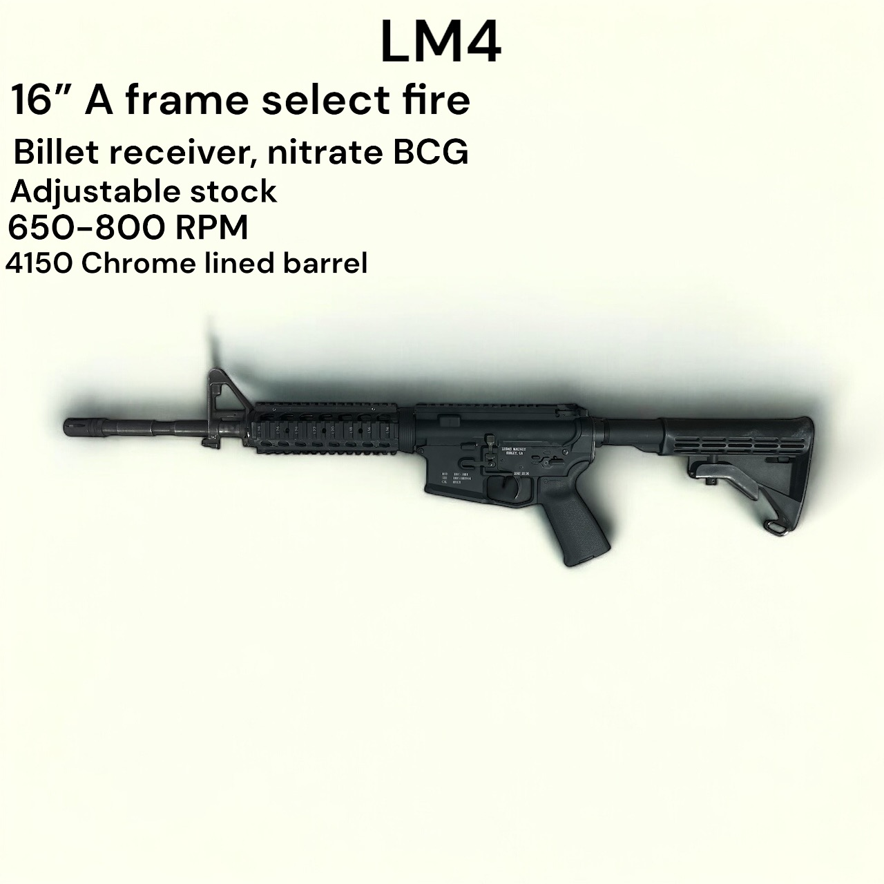 Durable firearm with precision sights