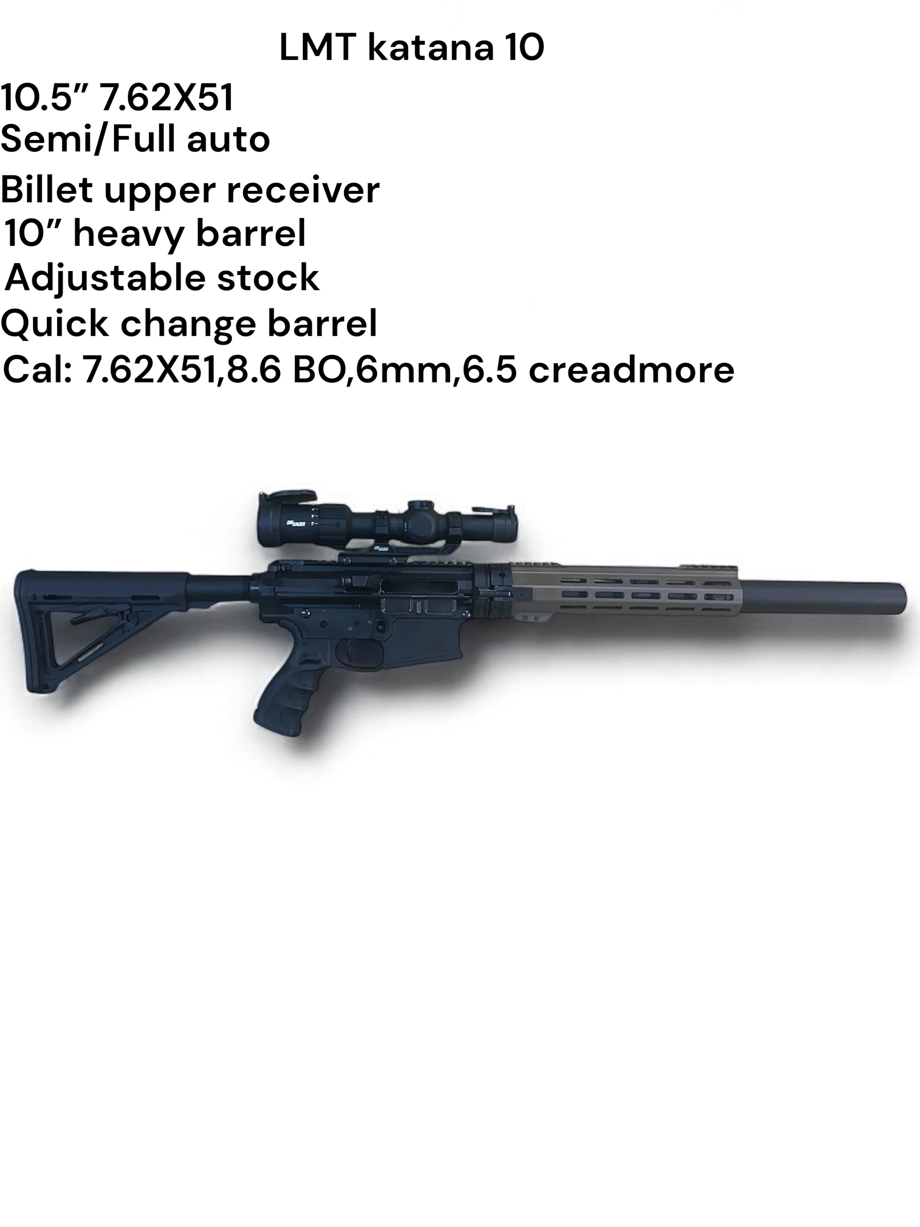 High-performance firearm with ergonomic grip